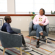 Naomi Wadler (l) and Serena Williams
